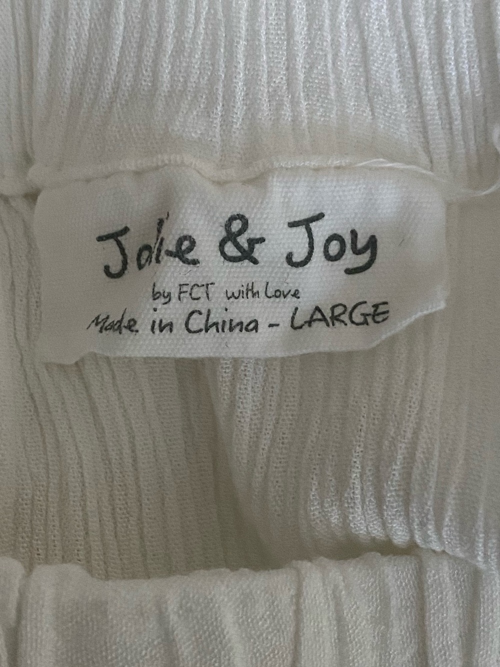 Jolie & Joy White Smocked Bodice Maxi Dress with Cut Out Back SZ L Resortwear - Picture 12 of 15